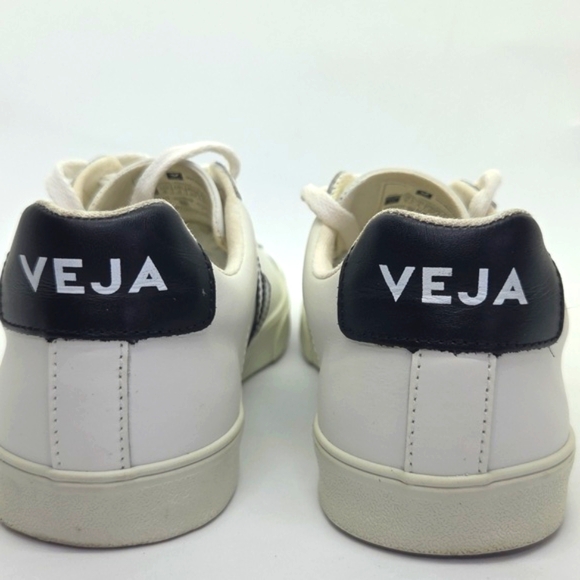 Veja Women's White and Black Sneakers - Picture 5 of 16